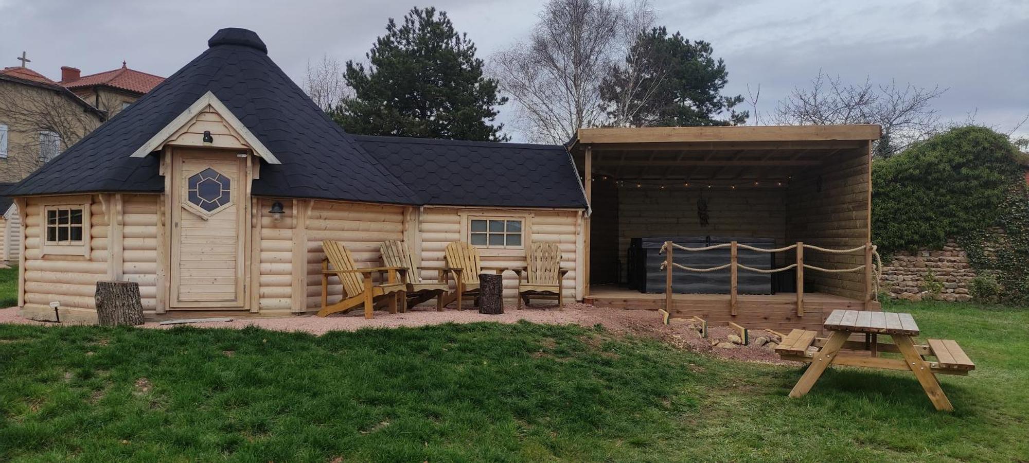Les Cabanes Du Grand Nord Pradines  ภายนอก รูปภาพ